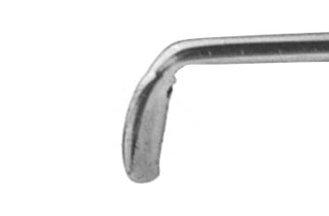 061R 7-066 Rosen Phaco Splitter, RHD, Wedge-Shaped, 60° Angled, Round Handle, Length 120 mm, Round Titanium Handle