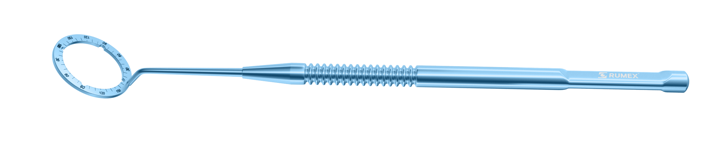 2-0331T Grooved Mendez Degree Gauge, with 4 Grooves, 13.00/16.50 mm Diameters, Length 122 mm, Titanium