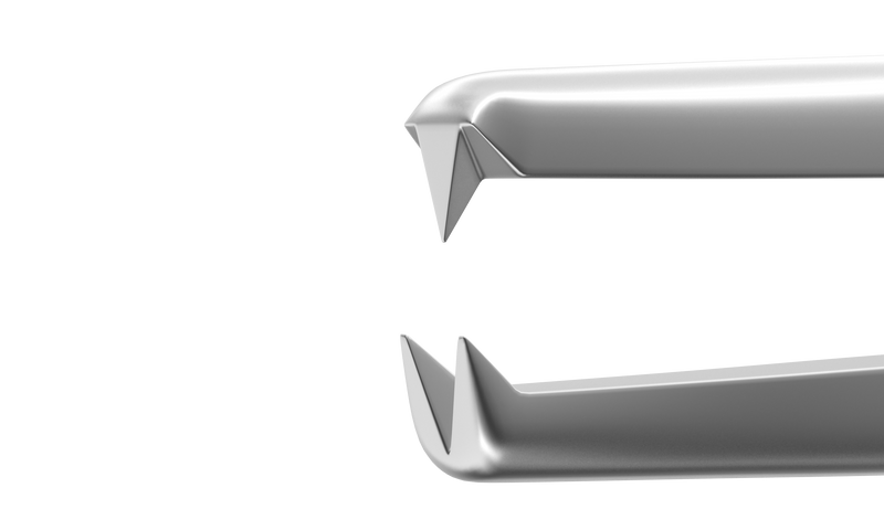 999R 4-058S Bonn Corneal Forceps, Straight, 0.12 mm, 1x2 Teeth, Medium Size, Length 94 mm, Stainless Steel