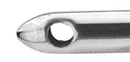 7-081 Irrigation Handpiece for Bimanual Technique, Curved, 21 Ga, Two Ports on Side 0.35 mm, Length 104 mm, Titanium Handle