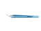 999R 4-0395/LF Capsulorhexis Forceps with Scale (2.50/5.00 mm), Cross-Action, for 1.50 mm Incisions, Curved Stainless Steel Jaws (8.50 mm), Short Lever (16.00 mm), Long (101 mm) Flat Titanium Handle, Length 120 mm