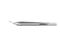 999R 4-0395/LFS Capsulorhexis Forceps with Scale (2.50/5.00 mm), Cross-Action, for 1.50 mm Incisions, Curved Stainless Steel Jaws (8.50 mm), Short Lever (16.00 mm), Long (101 mm) Flat Stainless Steel Handle, Length 120 mm