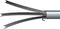 072R 10-083 Beehler Pupil Dilator, Four Prongs, Intraocular Handle, 17 Ga, Curved Shaft, Length 130 mm, Titanium Handle
