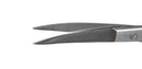 11-081S Curved Iris Scissors, Sharp Tips, 25.00 mm Blades, Ring Handle, Length 115 mm, Stainless Steel