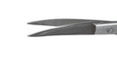 025R 11-081S Curved Iris Scissors, Sharp Tips, 28.00 mm Blades, Ring Handle, Length 115 mm, Stainless Steel