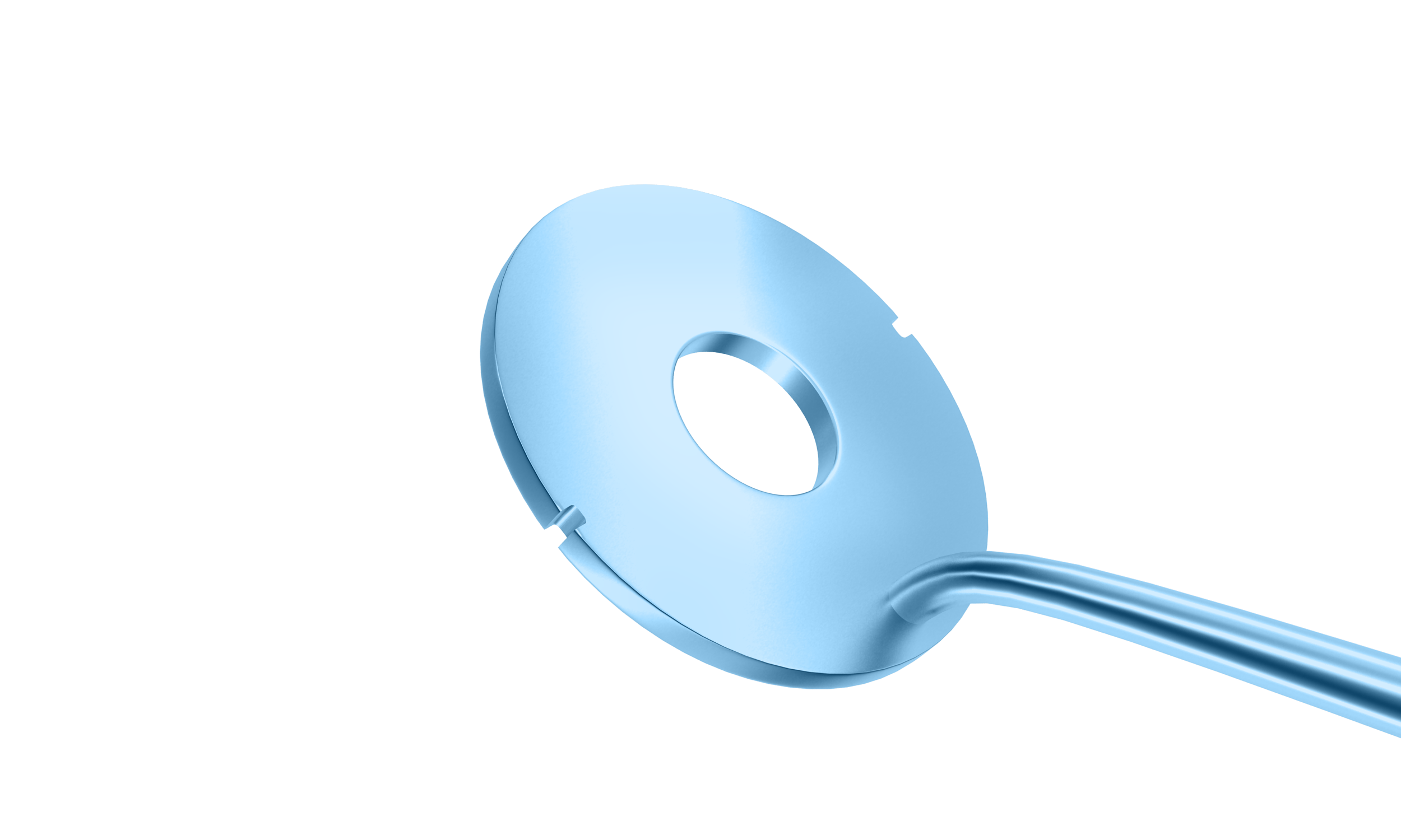 3-143T Tunnel Zone Marker, 4.00/6.00 mm Diameter, 40° Angled to Handle, Length 127 mm, Titanium