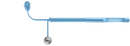 3-1941 Rumex Toric Combo Marker, Horizontal 0-0 Axis, Length 125 mm, Round Titanium Handle, Stainless Steel Gravity System