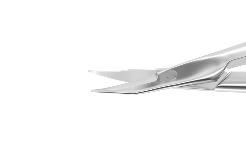 056R 11-040S Westcott Curved Tenotomy Scissors, Blunt Tips, 13.00 mm Blades, Flat Handle, Length 115 mm, Stainless Steel