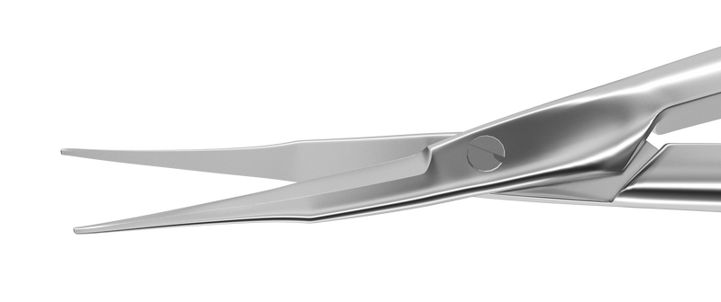 039R 11-042S Westcott Curved Tenotomy Scissors, Blunt Tips, 16.00 mm Blades, Flat Handle, Length 120 mm, Stainless Steel