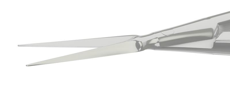 162R 11-056S Gills-Vannas Capsulotomy Scissors, Straight, Sharp Tips, 10.00 mm Blades, Flat Handle, Length 88 mm, Stainless Steel