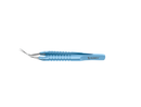 4-0396/SR Capsulorhexis Forceps with Scale (2.50/5.00 mm), Cross-Action, for 1.50 mm Incisions, Straight Stainless Steel Jaws (8.50 mm), Short Lever (16.00 mm), Short (71 mm) Round Titanium Handle, Length 90 mm