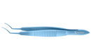 4-0321T Utrata Capsulorhexis Forceps, Cystotome Tips, 11.50 mm Curved Jaws, Flat Handle, Length 107 mm, Titanium