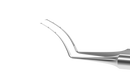 4-03314S Utrata Capsulorhexis Forceps with Scale (2 Engravings at 3.00, 6.00 mm), Cystotome Tips, 11.50 mm Curved Jaws, Round Handle, Length 110 mm, Stainless Steel