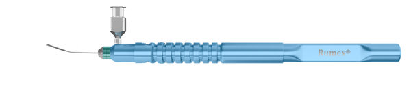 999R 4-03741H Kershner One-Pinch Capsulorhexis Forceps, Micro Jaws, Cystotome Tips, Attached to a Squeeze Handle, with RUMEX Flushing System, 23 Ga