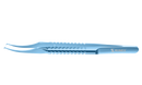 4-0540T Colibri Corneal Forceps, Bonn-Type Tips, 0.12 mm, 1x2 Teeth, 5.00 mm Tying Platform, Round Handle, Length 109 mm, Titanium
