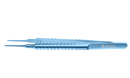4-055T Catalano Corneal Forceps, 0.12 mm, 1x2 Teeth, Round Handle, Length 105 mm, Titanium