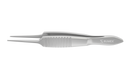 4-0607S Bishop-Harmon Suturing Forceps, 0.30 mm, 1x2 Teeth, 5.00 mm Tying Platform, Length 87 mm, Stainless Steel