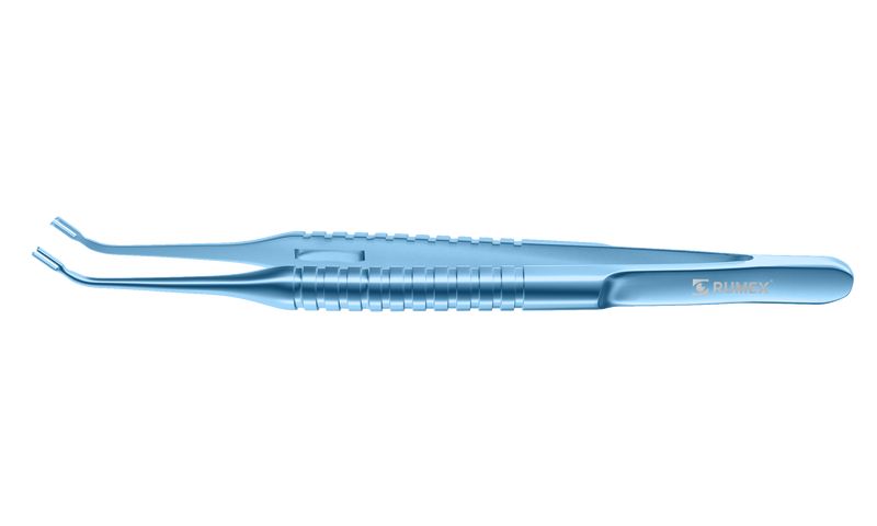 4-0814T Pollack Corneal Transplantation Fixation Forceps, Curved, Round ...