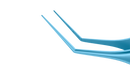 999R 4-092T Kelman-McPherson Tying Forceps, Angled Shafts, with 10.00 mm Tying Platform, Length 86 mm, Titanium