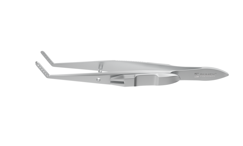999R 4-130S Jameson Muscle Forceps, Left, 6 Teeth, Slide Lock, Length 100 mm, Stainless Steel