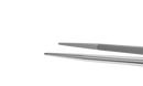 4-185S Tennant Straight Tying Forceps, Extra-Delicate Tips, for 9-0 to 11-0 Sutures, Round Handle, Length 108 mm, Stainless Steel