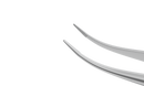 4-186S Tennant Curved Tying Forceps, Extra-Delicate Tips, for 9-0 To 11-0 Sutures, Round Handle, Length 107 mm, Stainless Steel