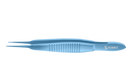 4-2301T Fechtner Conjunctiva Forceps, Delicate Ring Jaws, Flat Handle, Length 108 mm, Titanium