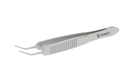 4-240 Guell DMEK Forceps, Angled Shafts, Highly Polished Broad Tips, Length 103 mm, Stainless Steel