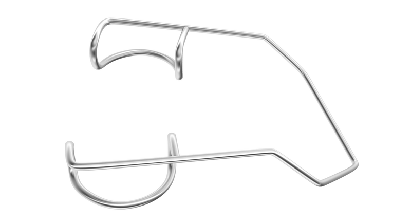 999R 14-024S Barraquer Wire Speculum, Temporal, Infant Size, 10.00 mm Blades, Length 38 mm, Stainless Steel