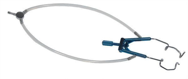157R 14-080A Lieberman Temporal Speculum with Aspiration, Adult Size, 14.00 mm V-Shaped Blades, Length 78 mm
