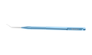 5-031 Rumex Lens Manipulator, Button-Shaped Tip 0.45 mm, Angled, Length 122 mm, Round Titanium Handle
