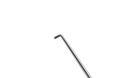 5-032S Sinskey Hook, Angled, 0.15 mm x 10.00 mm Shaft, Length 122 mm, Round Handle, Stainless Steel