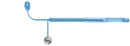 999R 3-194 Rumex Toric Combo Marker, Vertical 0-0 Axis, Length 125 mm, Round Titanium Handle, Stainless Steel Gravity System