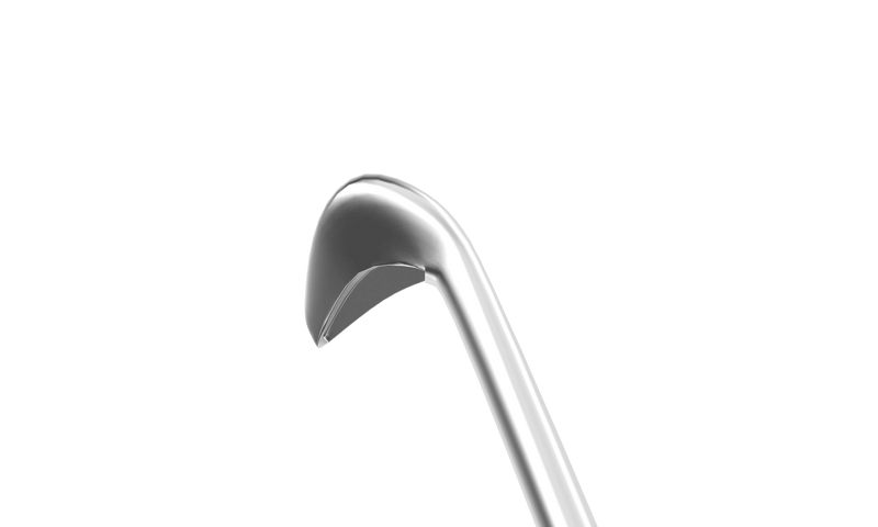 999R 7-069 Phaco Cleaver, LHD, Angled, Length 120 mm, Round Titanium Handle