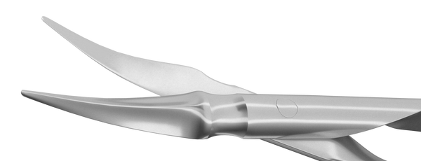 999R 11-052D Disposable Vannas Capsulotomy Scissors, Curved, Sharp Tips, 6 per Box