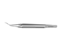 999R 4-03952/MFS Capsulorhexis Forceps with Scale (2.50/5.00 mm), Cross-Action, for 1.50 mm Incisions, Curved Stainless Steel Jaws (8.50 mm), Long Lever (26.00 mm), Medium (91 mm) Flat Stainless Steel Handle, Length 120 mm