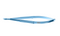 192R 8-021T Barraquer Needle Holder, 12.00 mm Fine Jaws, Curved, without Lock, Small Size, Length 100 mm, Titanium