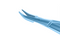 192R 8-021T Barraquer Needle Holder, 12.00 mm Fine Jaws, Curved, without Lock, Small Size, Length 100 mm, Titanium