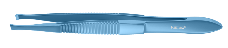 186R 4-043T Cilia Forceps, Wide, Flat Handle, Length 85 mm, Titanium