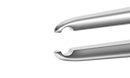 4-0502S Hoskin Type Colibri Forceps, Pierced Tips, Flat Handle, Length 84 mm, Stainless Steel