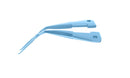 4-0396/LFT Capsulorhexis Forceps with Scale (2.50/5.00 mm), Cross-Action, for 1.50 mm Incisions, Straight Titanium Jaws (8.50 mm), Short Lever (16.00 mm), Long (101 mm) Flat Titanium Handle, Length 120 mm