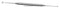 182R 16-111S Schocket Double-Ended Scleral Depressor, with Pocket Clip, Round Handle, Length 143 mm, Stainless Steel
