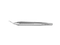 999R 4-0395/MRS Capsulorhexis Forceps with Scale (2.50/5.00 mm), Cross-Action, for 1.50 mm Incisions, Curved Stainless Steel Jaws (8.50 mm), Short Lever (16.00 mm), Medium (91 mm) Round Stainless Steel Handle, Length 110 mm