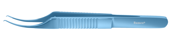999R 4-053T Colibri-Bonn Corneal Forceps, 0.12 mm, 1x2 Teeth, 5.00 mm Platform, Flat Handle, Length 115 mm, Titanium