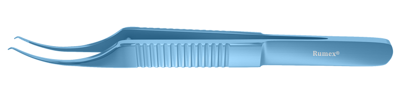 999R 4-053T Colibri-Bonn Corneal Forceps, 0.12 mm, 1x2 Teeth, 5.00 mm Platform, Flat Handle, Length 115 mm, Titanium