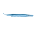 4-03962/MRT Capsulorhexis Forceps with Scale (2.50/5.00 mm), Cross-Action, for 1.50 mm Incisions, Straight Titanium Jaws (8.50 mm), Long Lever (26.00 mm), Medium (91 mm) Round Titanium Handle, Length 120 mm