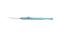 222R 10-083 Beehler Pupil Dilator, Four Prongs, Intraocular Handle, 17 Ga, Curved Shaft, Length 130 mm, Titanium Handle