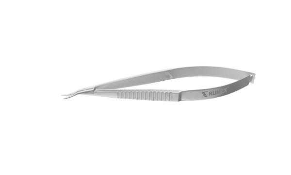 404R 11-010S Castroviejo Corneal Scissors, Left, Curved, Blunt Tips, 7.00 mm Blades, Length 100 mm, Stainless Steel