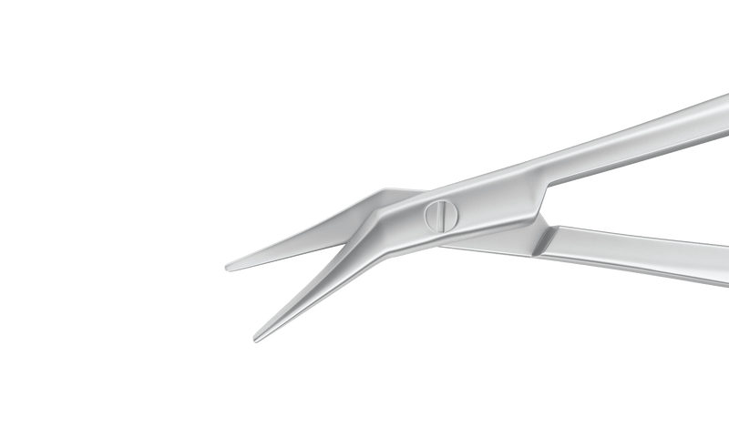 404R 11-010S Castroviejo Corneal Scissors, Left, Curved, Blunt Tips, 7.00 mm Blades, Length 100 mm, Stainless Steel