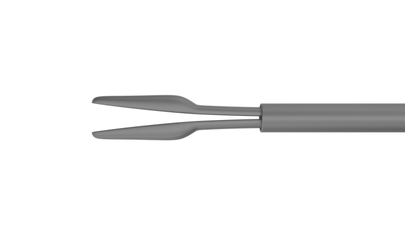 792R 12-301-23H Gripping Forceps with a Sandblasted Platform, Attached to a Universal Handle, with RUMEX Flushing System, 23 Ga